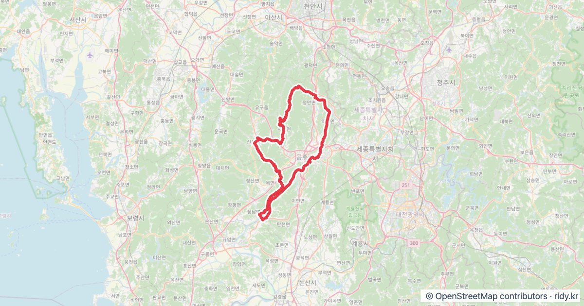 2026빙그레그란폰도_106.7km_ChallengeB 자전거 코스 지도