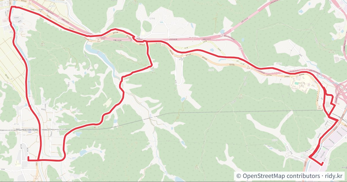 중리~함안역 35.6km 자전거 코스 지도