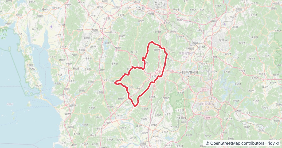 2026빙그레그란폰도-113.3km-ChallengeA 자전거 코스 지도