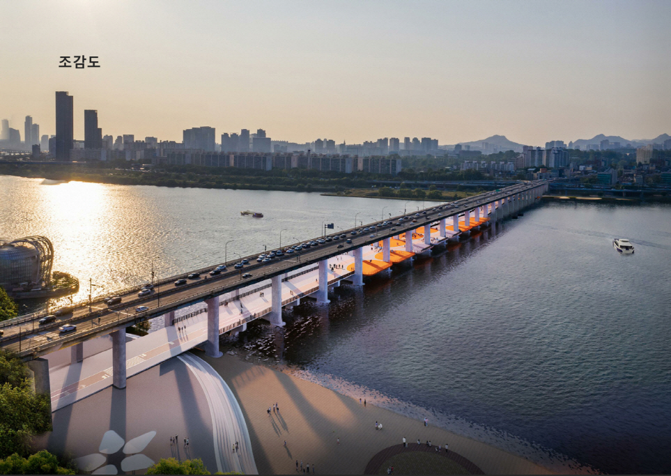 잠수교 보행전용교 조감도